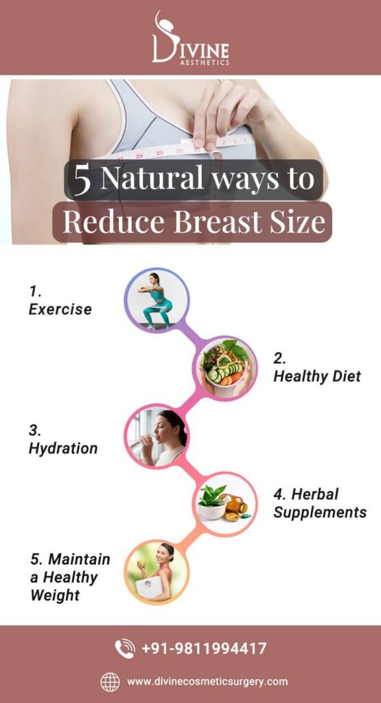 How to reduce breast size naturally: 5 tips to decrease the breast size